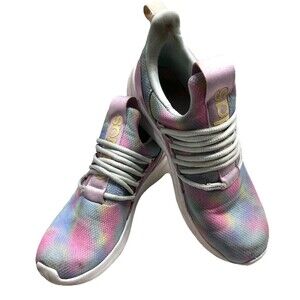 Adidas Lite Racer Adapt 7.0 Sneaker Lilac/Mint/Powder/yellow Size 6 Slip On KIDS
